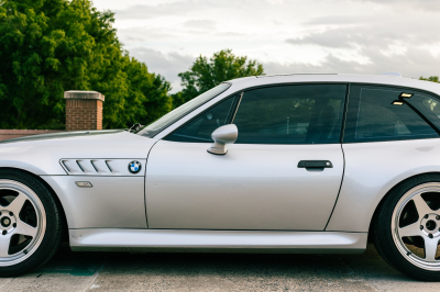 2002 BMW Z3 Coupe in Titanium Silver Metallic over Black