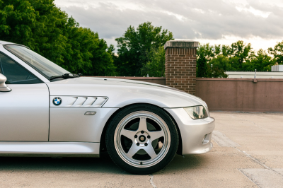 2002 BMW Z3 Coupe in Titanium Silver Metallic over Black