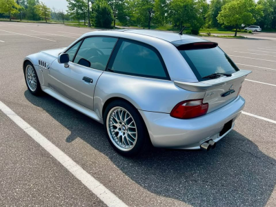2002 BMW Z3 Coupe in Titanium Silver Metallic over Walnut