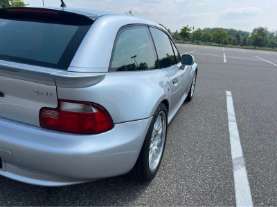 2002 BMW Z3 Coupe in Titanium Silver Metallic over Walnut