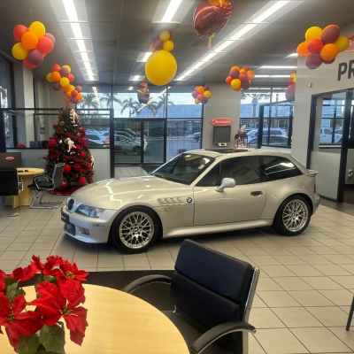 2002 BMW Z3 Coupe in Titanium Silver Metallic over Walnut