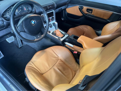 2002 BMW Z3 Coupe in Titanium Silver Metallic over Walnut