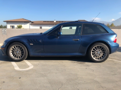2002 BMW Z3 Coupe in Topaz Blue Metallic over Black