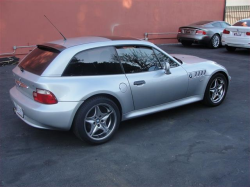 2002 BMW Z3 Coupe in Titanium Silver Metallic over Black