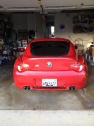2006 BMW Z4 M Coupe in Imola Red 2 over Black Extended Nappa