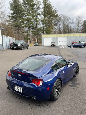 2007 BMW Z4 M Coupe in Interlagos Blue Metallic over Black Nappa