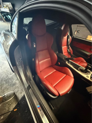 2007 BMW Z4 M Coupe in Silver Gray Metallic over Imola Red Nappa