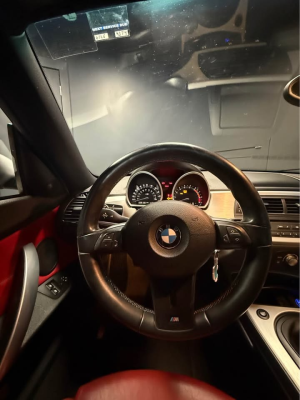 2007 BMW Z4 M Coupe in Silver Gray Metallic over Imola Red Nappa