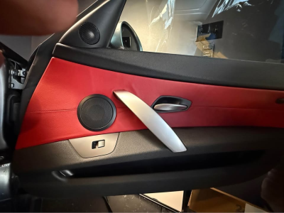 2007 BMW Z4 M Coupe in Silver Gray Metallic over Imola Red Nappa