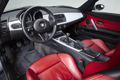 2006 BMW Z4 M Coupe in Silver Gray Metallic over Imola Red Nappa
