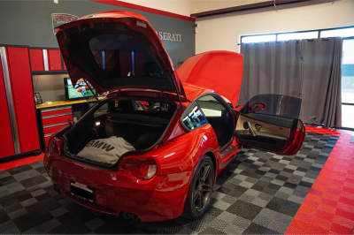 2006 BMW Z4 M Coupe in Imola Red 2 over Light Sepang Bronze Nappa