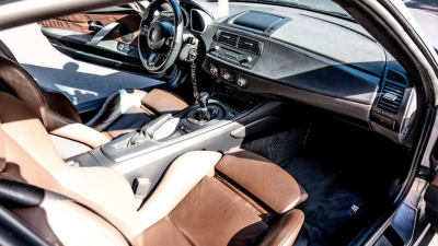 2006 BMW Z4 M Coupe in Silver Gray Metallic over Dark Sepang Brown Nappa