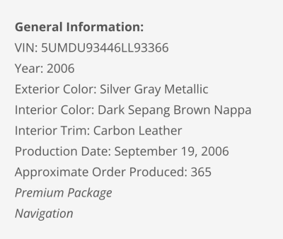 2006 BMW Z4 M Coupe in Silver Gray Metallic over Dark Sepang Brown Nappa