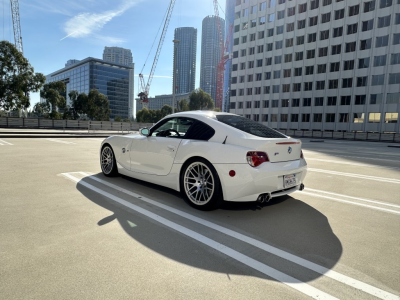 2007 BMW Z4 M Coupe in Alpine White III over Imola Red Nappa