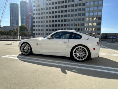 2007 BMW Z4 M Coupe in Alpine White III over Imola Red Nappa