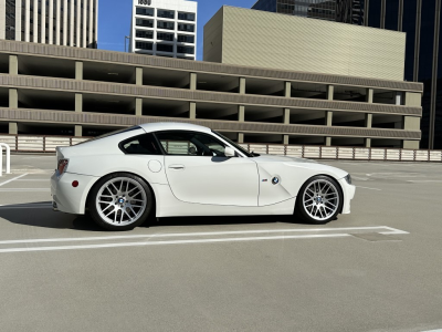 2007 BMW Z4 M Coupe in Alpine White III over Imola Red Nappa