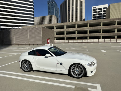 2007 BMW Z4 M Coupe in Alpine White III over Imola Red Nappa