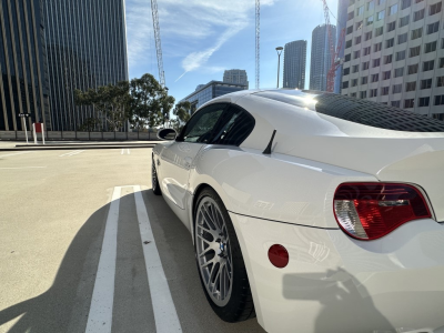 2007 BMW Z4 M Coupe in Alpine White III over Imola Red Nappa