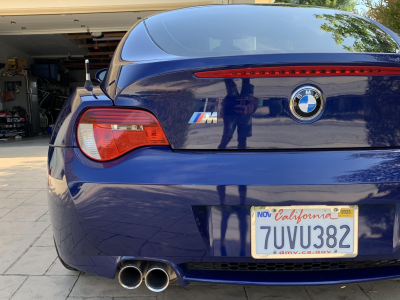 2007 BMW Z4 M Coupe in Interlagos Blue Metallic over Black Extended Nappa