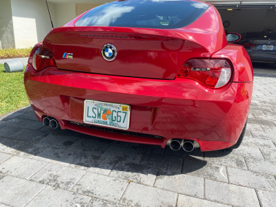 2007 BMW Z4 M Coupe in Imola Red 2 over Black Nappa