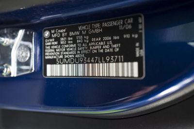 2007 BMW Z4 M Coupe in Interlagos Blue Metallic over Black Extended Nappa