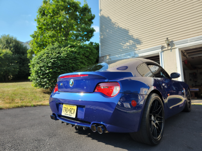2007 BMW Z4 M Coupe in Interlagos Blue Metallic over Black Nappa