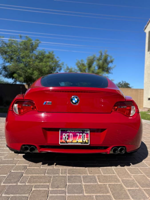 2007 BMW Z4 M Coupe in Imola Red 2 over Black Nappa