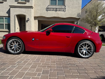 2007 BMW Z4 M Coupe in Imola Red 2 over Black Nappa