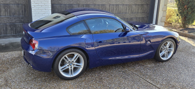 2007 BMW Z4 M Coupe in Interlagos Blue Metallic over Light Sepang Bronze Nappa