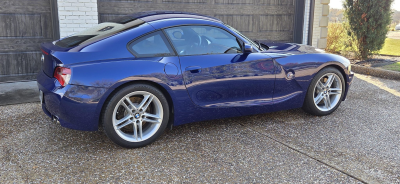2007 BMW Z4 M Coupe in Interlagos Blue Metallic over Light Sepang Bronze Nappa