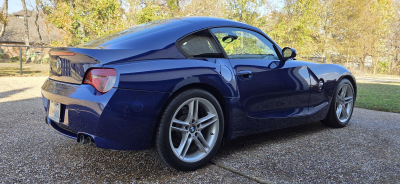 2007 BMW Z4 M Coupe in Interlagos Blue Metallic over Light Sepang Bronze Nappa