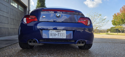 2007 BMW Z4 M Coupe in Interlagos Blue Metallic over Light Sepang Bronze Nappa