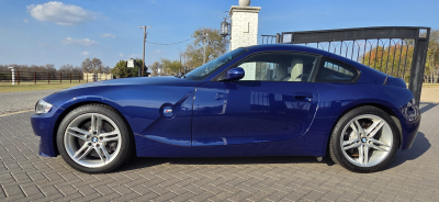 2007 BMW Z4 M Coupe in Interlagos Blue Metallic over Light Sepang Bronze Nappa