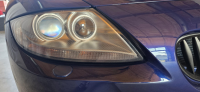 2007 BMW Z4 M Coupe in Interlagos Blue Metallic over Light Sepang Bronze Nappa