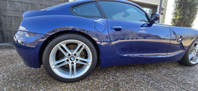 2007 BMW Z4 M Coupe in Interlagos Blue Metallic over Light Sepang Bronze Nappa