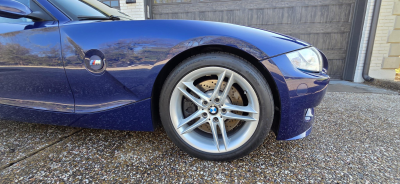 2007 BMW Z4 M Coupe in Interlagos Blue Metallic over Light Sepang Bronze Nappa