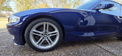 2007 BMW Z4 M Coupe in Interlagos Blue Metallic over Light Sepang Bronze Nappa