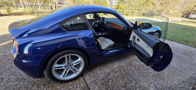 2007 BMW Z4 M Coupe in Interlagos Blue Metallic over Light Sepang Bronze Nappa