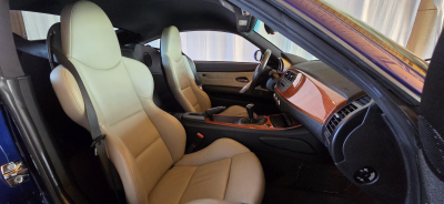 2007 BMW Z4 M Coupe in Interlagos Blue Metallic over Light Sepang Bronze Nappa