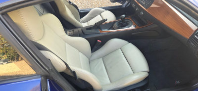 2007 BMW Z4 M Coupe in Interlagos Blue Metallic over Light Sepang Bronze Nappa