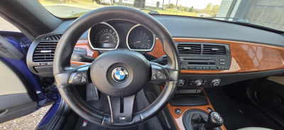 2007 BMW Z4 M Coupe in Interlagos Blue Metallic over Light Sepang Bronze Nappa