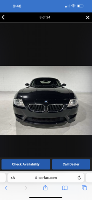2007 BMW Z4 M Coupe in Black Sapphire Metallic over Black Nappa