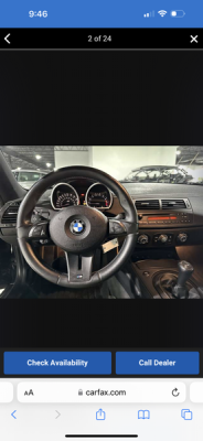 2007 BMW Z4 M Coupe in Black Sapphire Metallic over Black Nappa