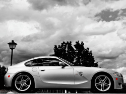 2007 BMW Z4 M Coupe in Titanium Silver Metallic over Black Nappa