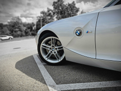 2007 BMW Z4 M Coupe in Titanium Silver Metallic over Black Nappa