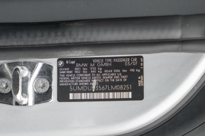2007 BMW Z4 M Coupe in Titanium Silver Metallic over Black Extended Nappa
