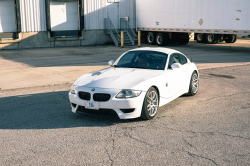 2007 BMW Z4 M Coupe in Alpine White III over Imola Red Nappa