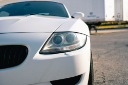 2007 BMW Z4 M Coupe in Alpine White III over Imola Red Nappa