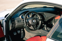 2007 BMW Z4 M Coupe in Alpine White III over Imola Red Nappa