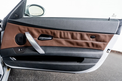 2007 BMW Z4 M Coupe in Titanium Silver Metallic over Dark Sepang Brown Nappa